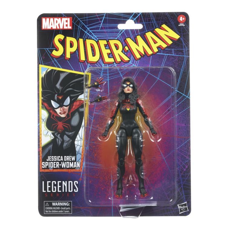 Jessica Drew Spider-Woman Retro Marvel Legends Figure | Hasbro Spider-Man