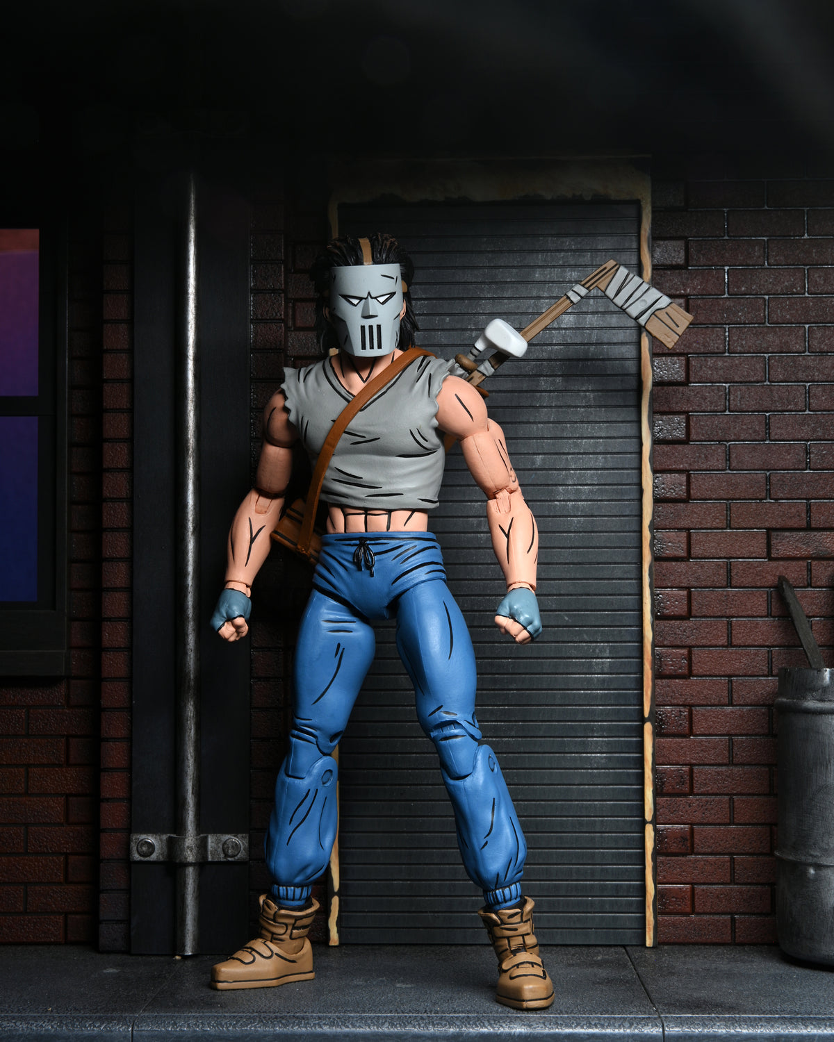 Super7 Ultimates Figure - TMNT - Casey Jones - in diorama