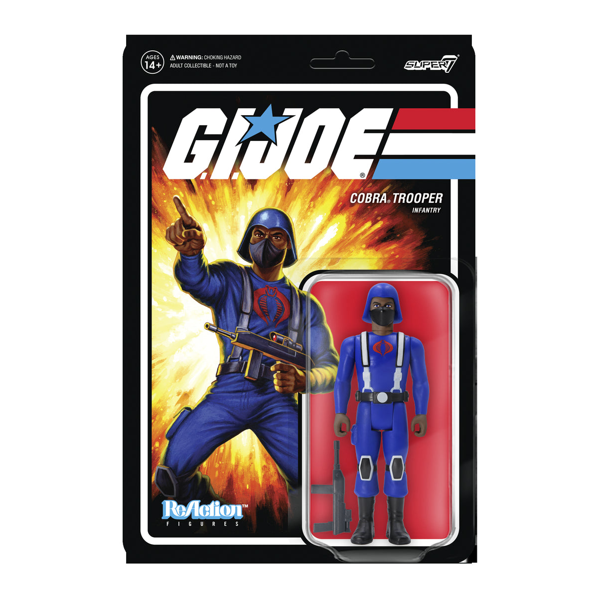 Super7 ReAction Cobra Trooper Figure - in package