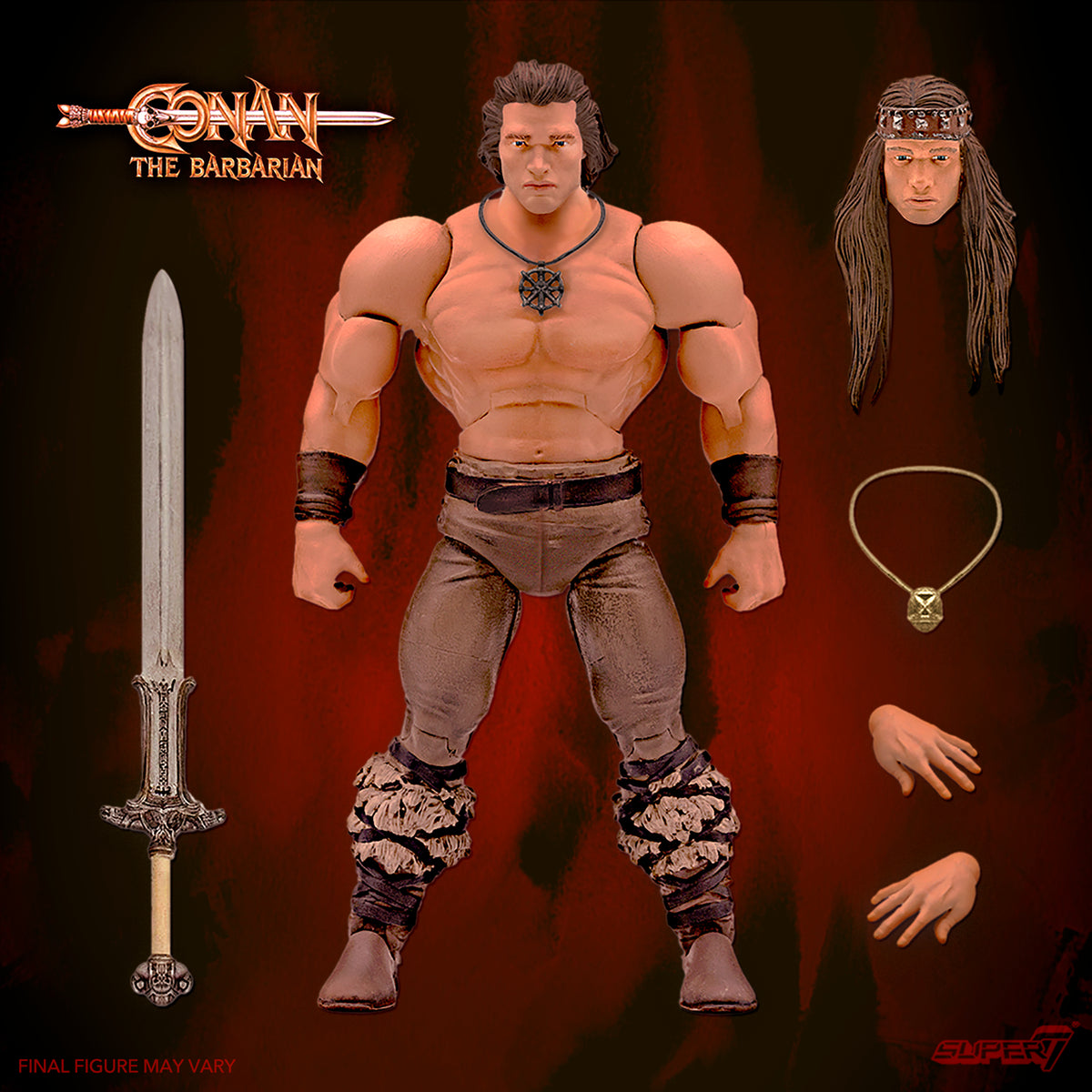 Super7 Ultimates Action Figure - Conan the barbarian - with accessories