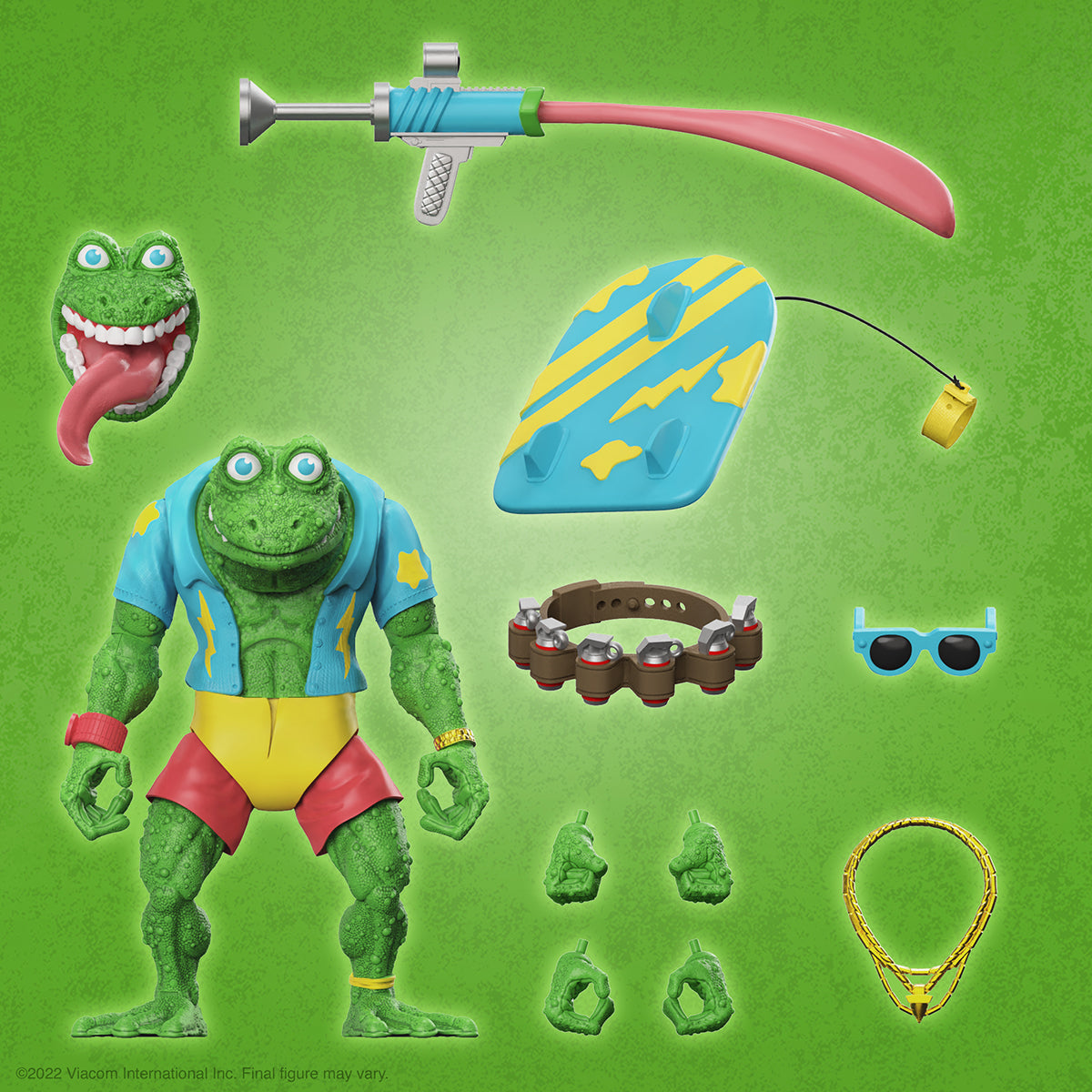 Super7 Ultimates Action Figure - TMNT - Genghis Frog - with acessories