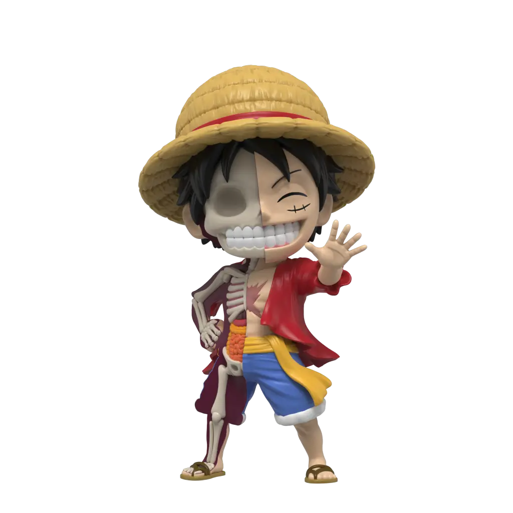 Monkey D. Luffy (Exposed Skeleton) – One Piece – Mighty Jaxx XXRAY Monkey D. Luffy (Exposed Skeleton) – One Piece – Mighty Jaxx XXRAY