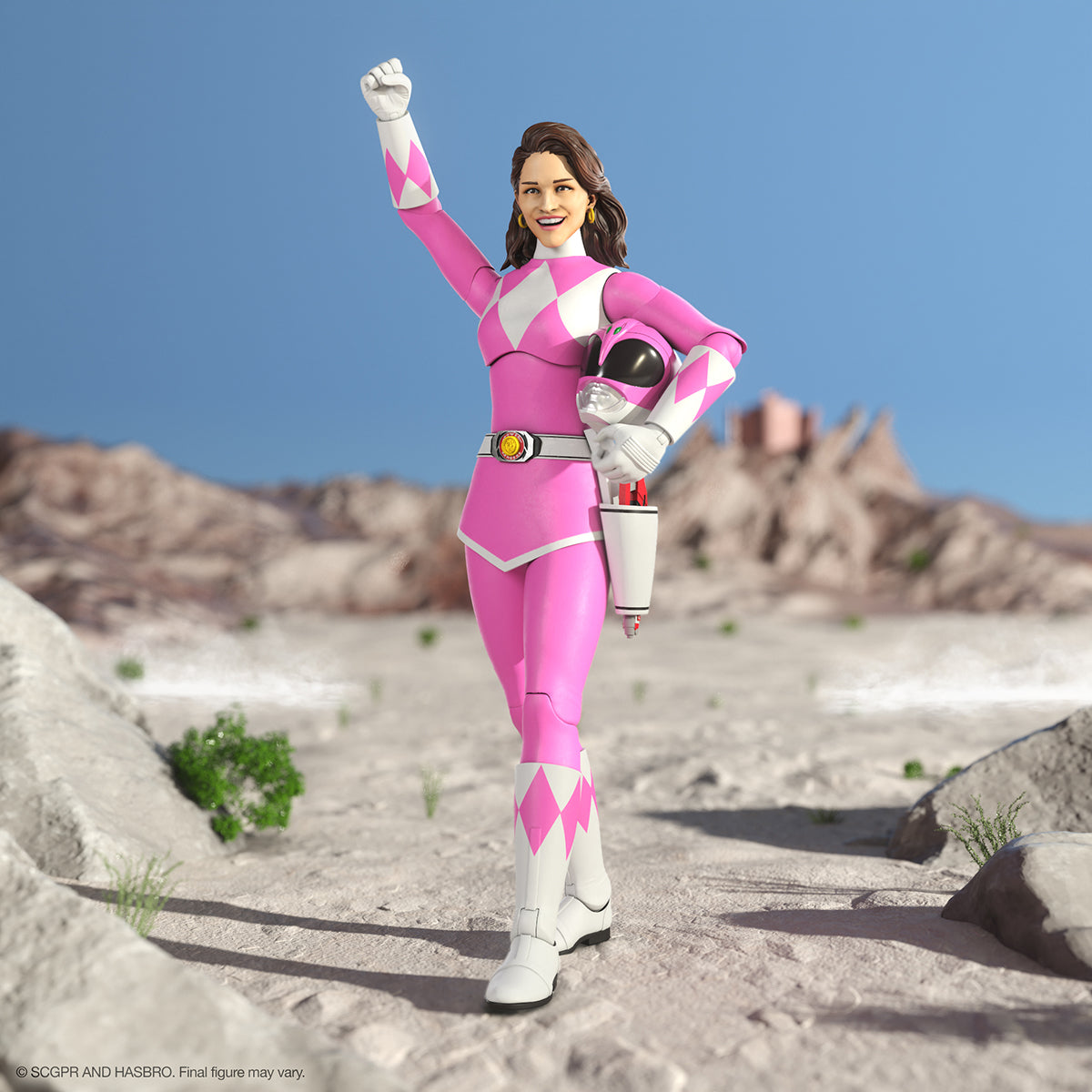 Super7 Ultimates - Mighty Morphin Power Rangers - Pink ranger diorama