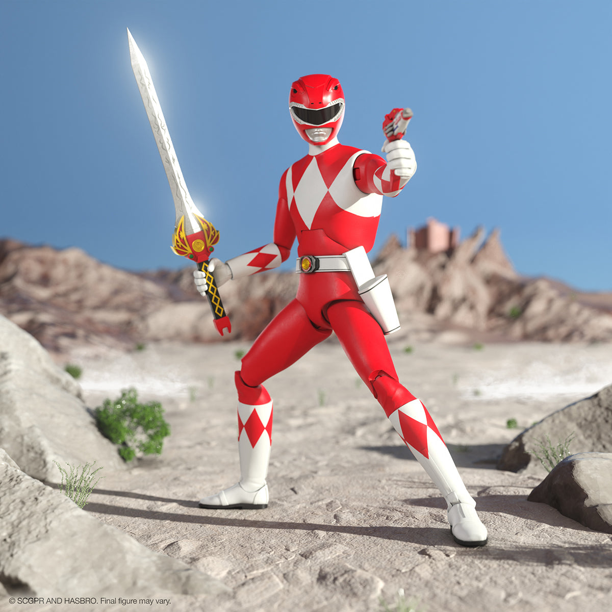 Super7 Ultimates - Mighty Morphin Power Rangers - Red Ranger diorama
