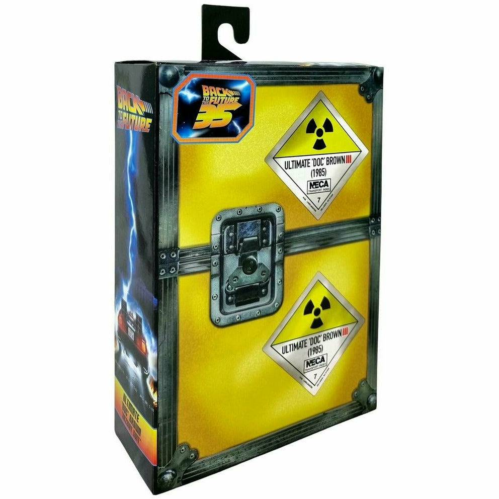 Back to the Future – Ultimate Doc Brown (1985 Radiation Suit) 7-Inch Action Figure by NECA - Action Figures - Movies - Back to the Future