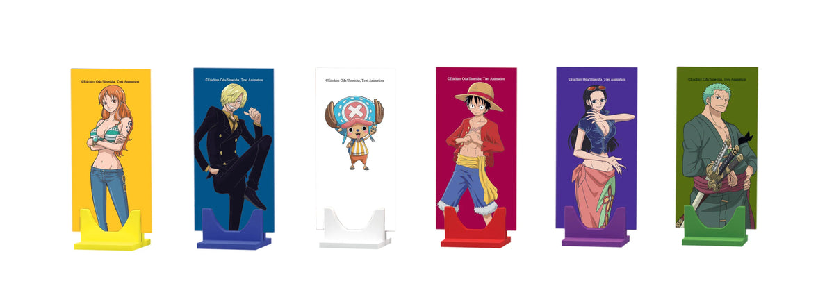 Set of colorful figurines with different poses on a white background