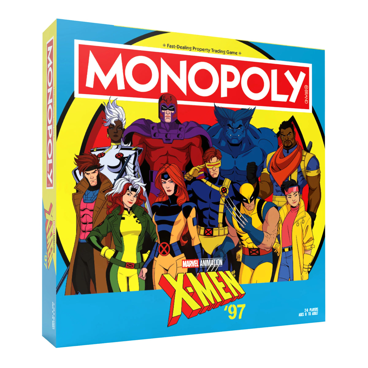 Monopoly game box featuring X-Men characters on a white background - Games - Board Games - Monopoly