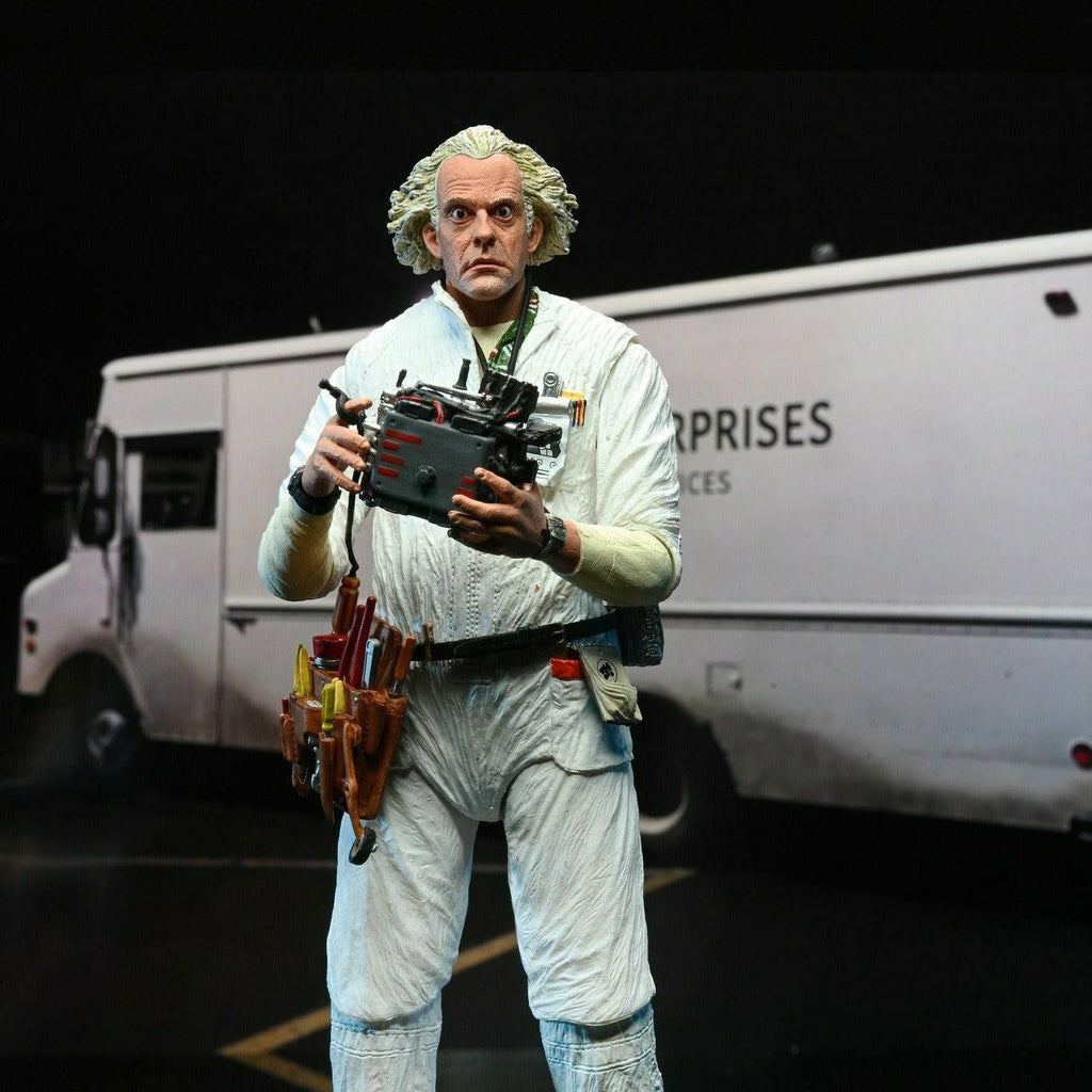 Back to the Future – Ultimate Doc Brown (1985 Radiation Suit) 7-Inch Action Figure by NECA