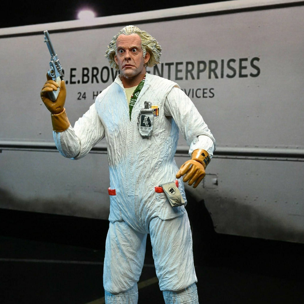 Back to the Future – Ultimate Doc Brown (1985 Radiation Suit) 7-Inch Action Figure by NECA