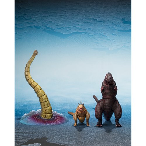 Shin Godzilla (2016) Second Form, Third Form & Giant Unidentified Creature S.H.MonsterArts Set - Action Figures - Movies - Godzilla & Kong