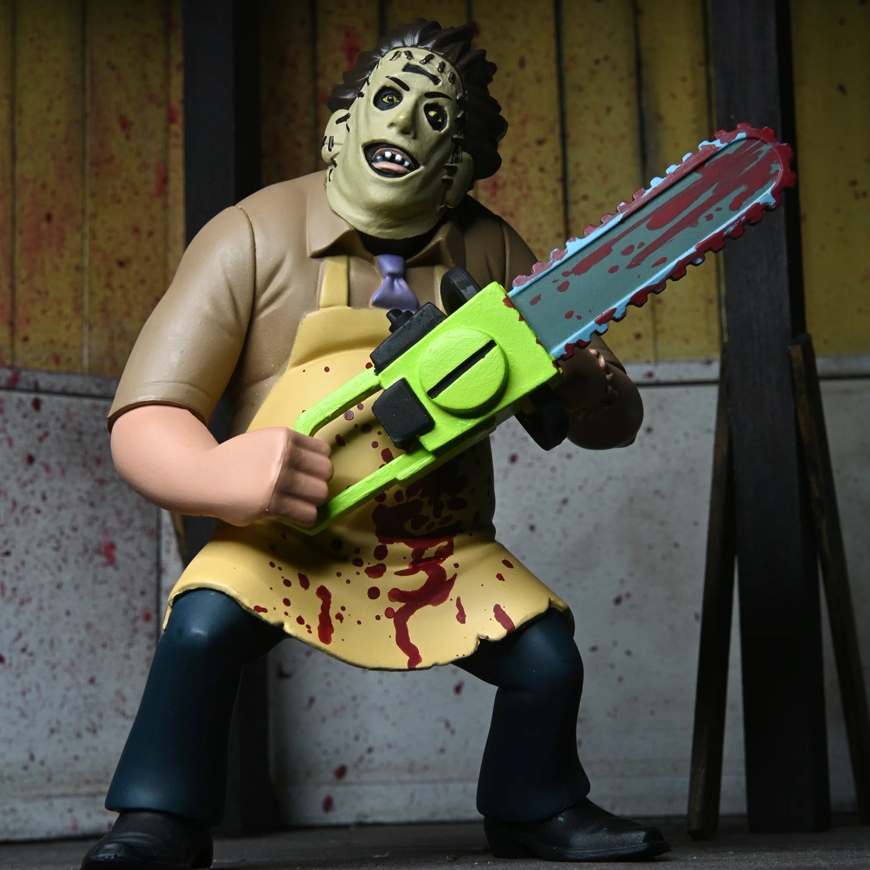 Leatherface (Bloody Variant) Toony Terrors Figure | NECA Texas Chainsaw Massacre