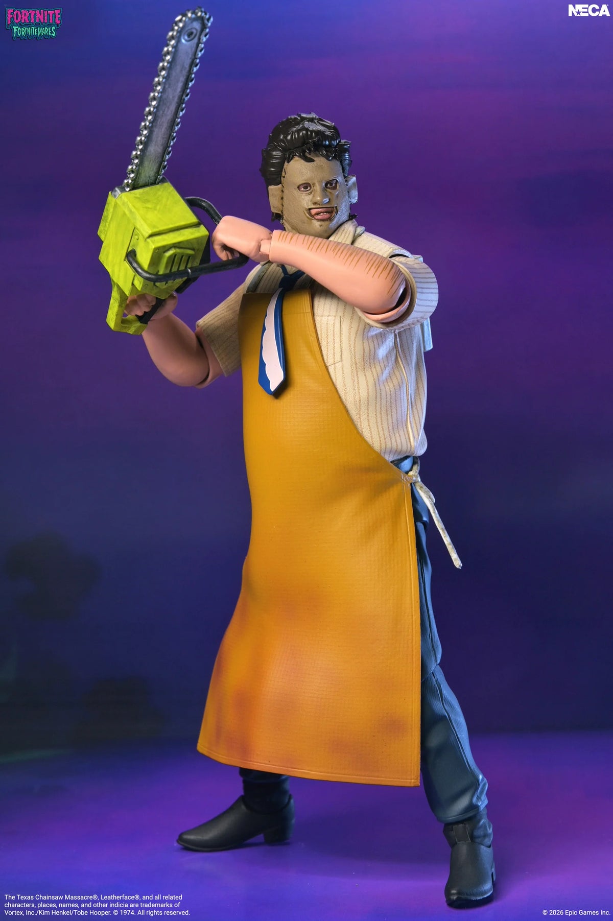 Fortnite x The Texas Chain Saw Massacre Leatherface 7-Inch NECA Figure - Action Figures - Video Games - Fortnite