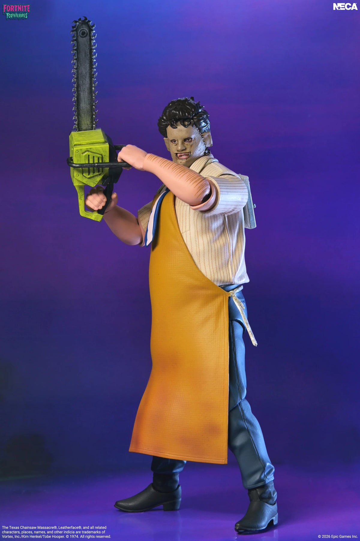 Fortnite x The Texas Chain Saw Massacre Leatherface 7-Inch NECA Figure - Action Figures - Video Games - Fortnite