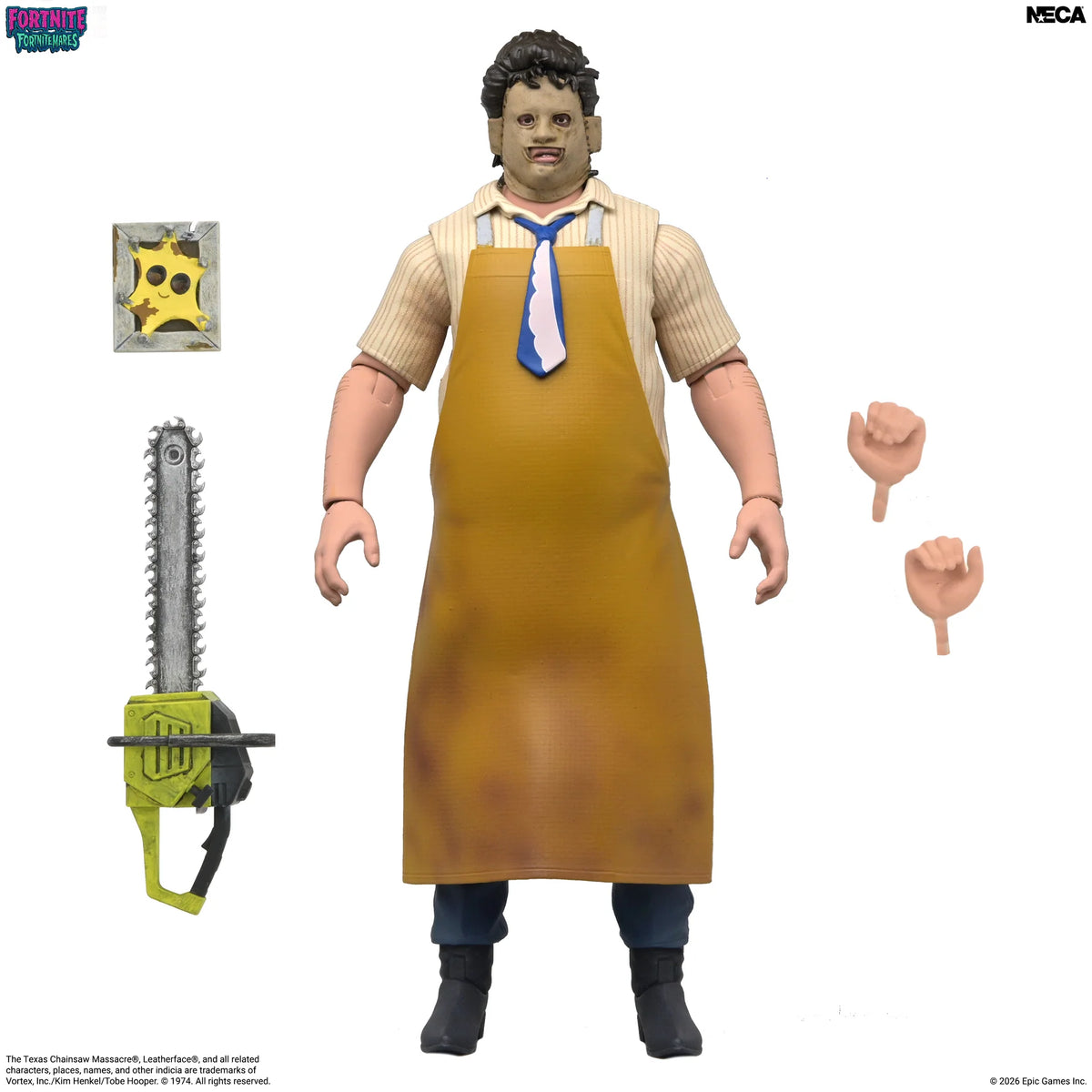 Fortnite x The Texas Chain Saw Massacre Leatherface 7-Inch NECA Figure - Action Figures - Video Games - Fortnite