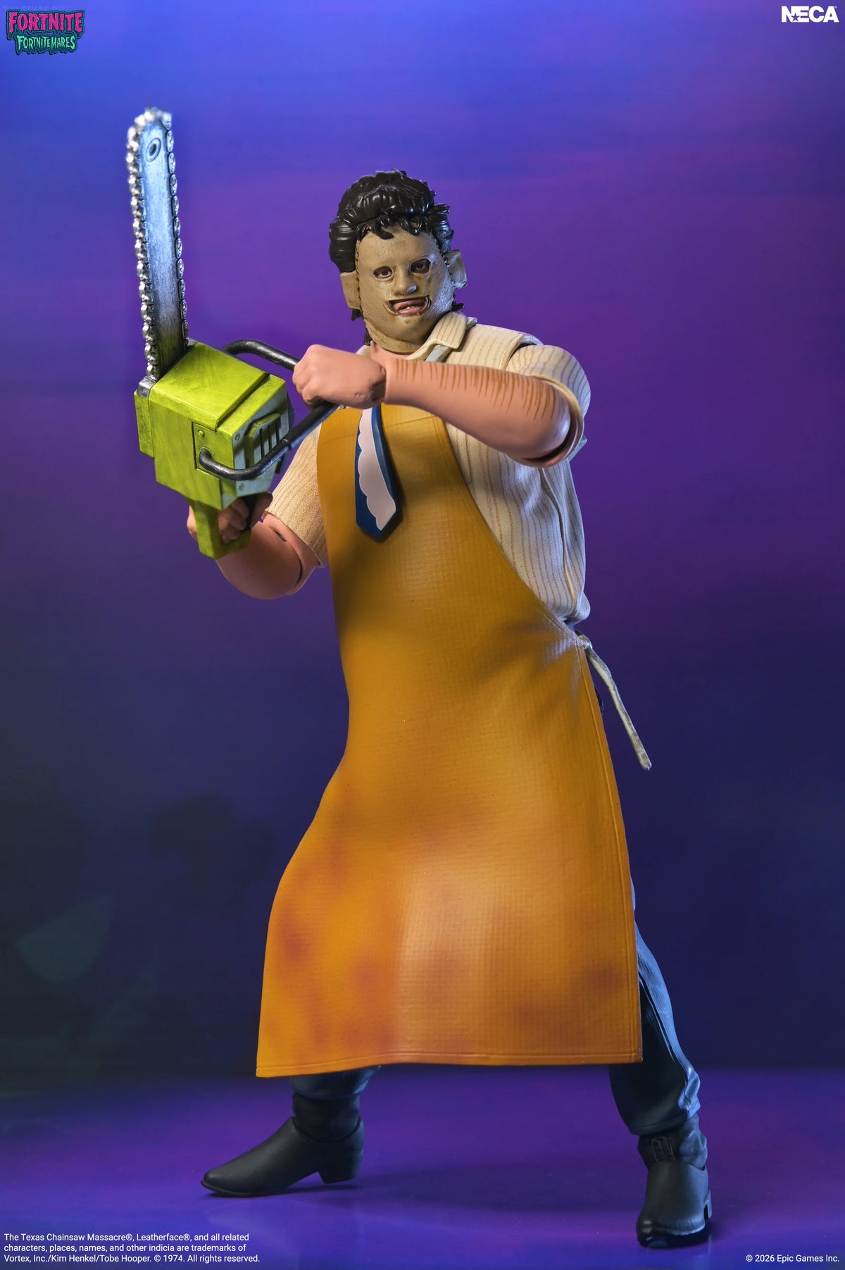 Fortnite x The Texas Chain Saw Massacre Leatherface 7-Inch NECA Figure - Action Figures - Video Games - Fortnite
