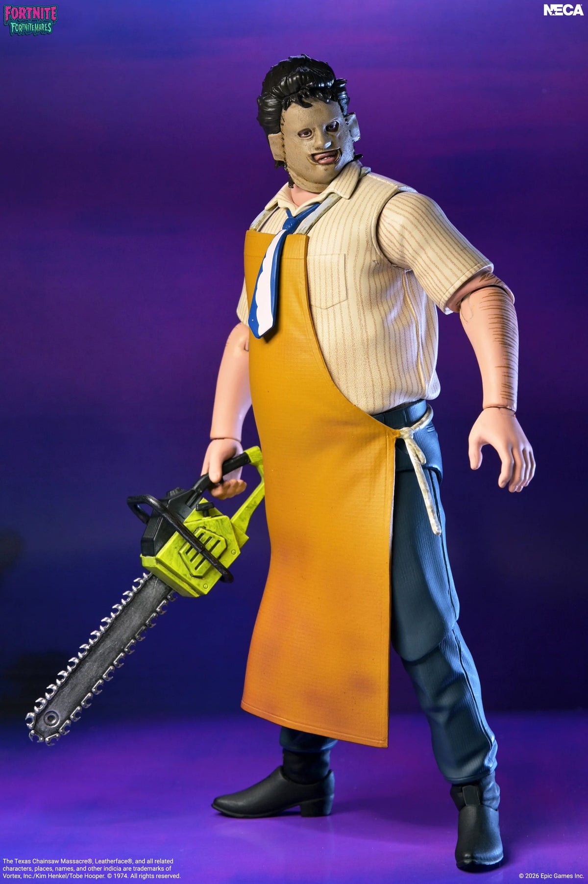 Fortnite x The Texas Chain Saw Massacre Leatherface 7-Inch NECA Figure - Action Figures - Video Games - Fortnite
