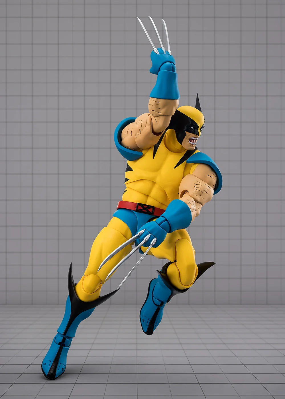 Marvel Gamerverse Wolverine action figure posed in a forward claw-slashing attack.