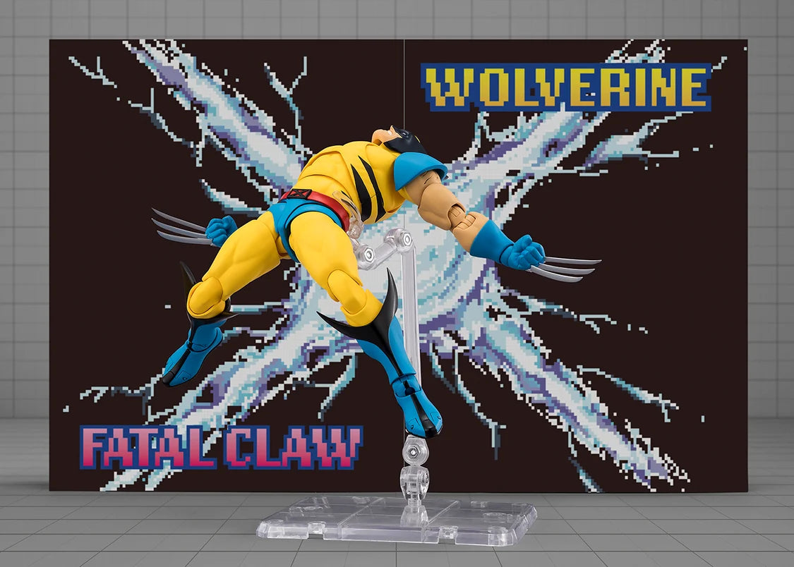Wolverine S.H.Figuarts alternate facial expressions, hands, and claw accessories.