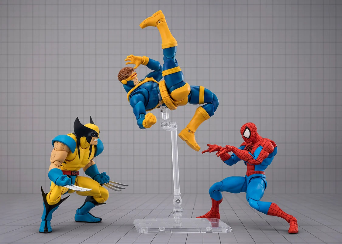 Wolverine displayed with other Marvel Gamerverse S.H.Figuarts action figures sold separately.
