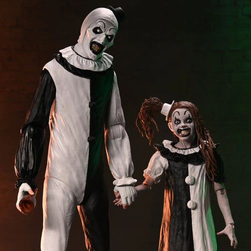 Terrifier 2 Ultimate Art the Clown & The Little Pale Girl 7-Inch Scale Figure 2-Pack