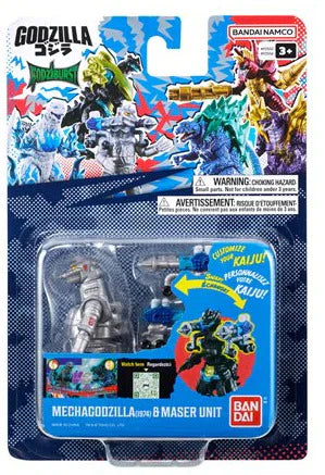 Godzilla MechaGodzilla Arm & Maser Unit toy figure in its original Bandai Namco blister packaging.