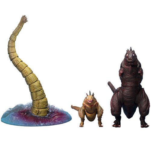 Shin Godzilla (2016) Second Form, Third Form & Giant Unidentified Creature S.H.MonsterArts Set - Action Figures - Movies - Godzilla & Kong