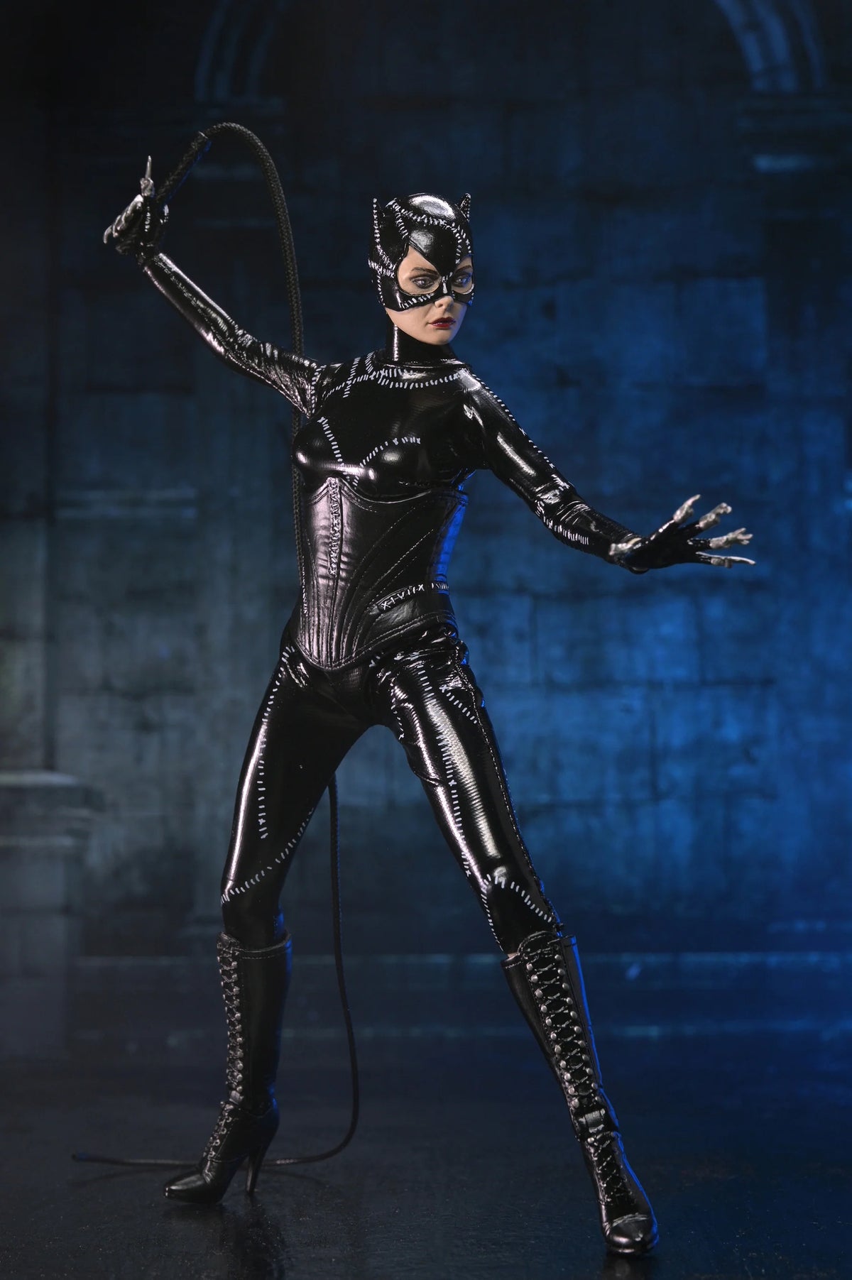 Catwoman Action Figure against a dark background - Action Figures - DC Comics
