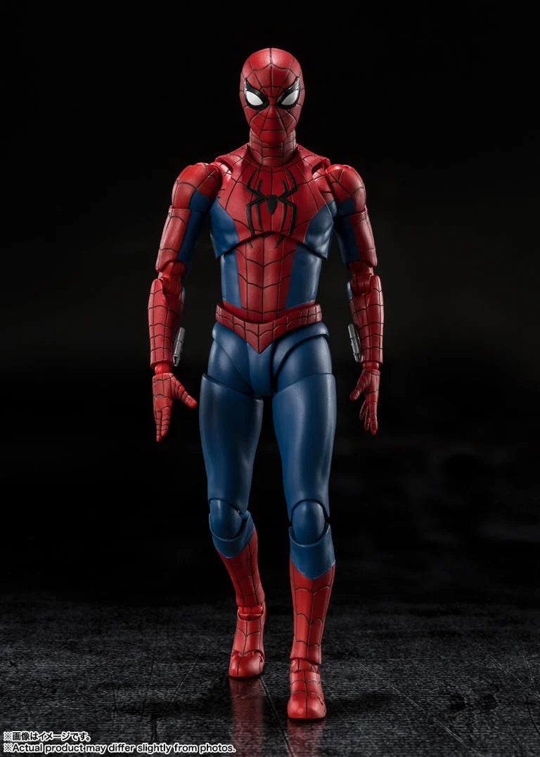 Spider-Man S.H.Figuarts figure posed in a wide defensive stance