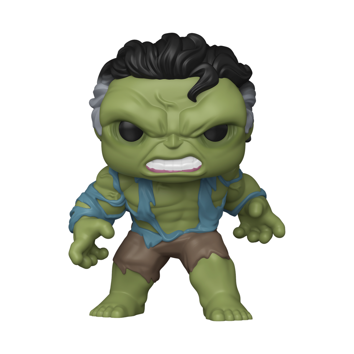Green superhero figurine with a blue shirt on a white background - Funko - Funko Pops - Common - Marvel