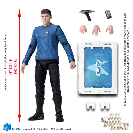 Star Trek: Strange New Worlds Spock Exquisite Mini 1:18 Scale Action Figure - Action Figures - Star Trek