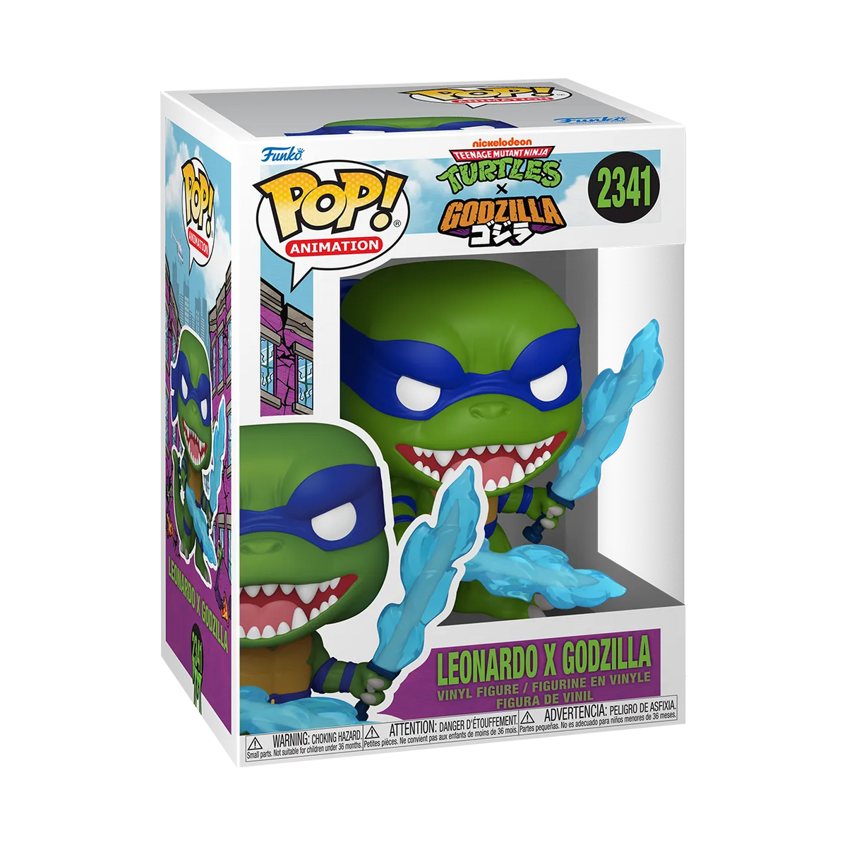 TMNT LEONARDO X GODZILLA # 2341 POP! - Funko - Funko Pops - Common - Animation
