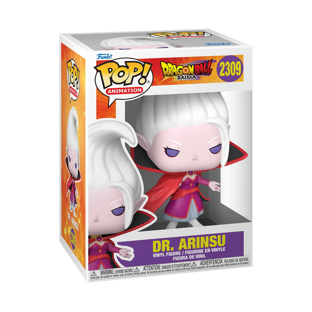 Funko Pop! vinyl figure of Dr. Arinsu from Dragon Ball Z in packaging