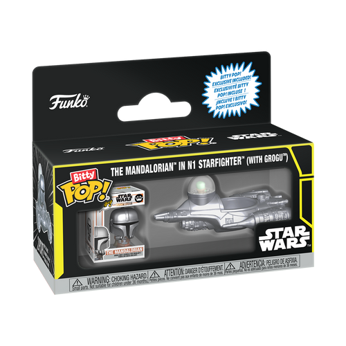 MANDALORIAN AND GROGU N1 STARFIGHTER BITTY POP RIDES