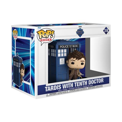 Doctor Who TARDIS with Tenth Doctor Funko Pop! Rides Deluxe