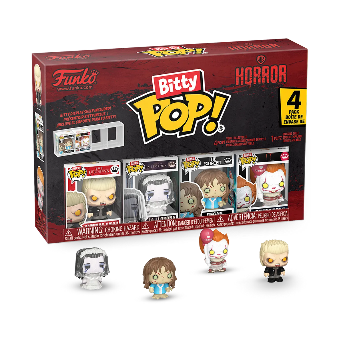 Warner Bros. Horror Bitty Pop! 4-Pack Series 1 (Vampire David) - Funko - Funko Minis