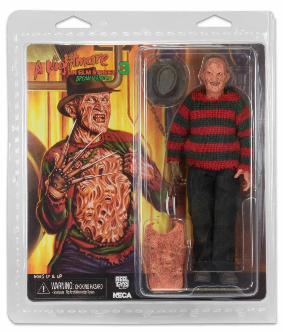 A Nightmare on Elm Street 3: Dream Warriors – Freddy Krueger 8" Clothed Action Figure - Action Figures - Horror - A Nightmare on Elm Street
