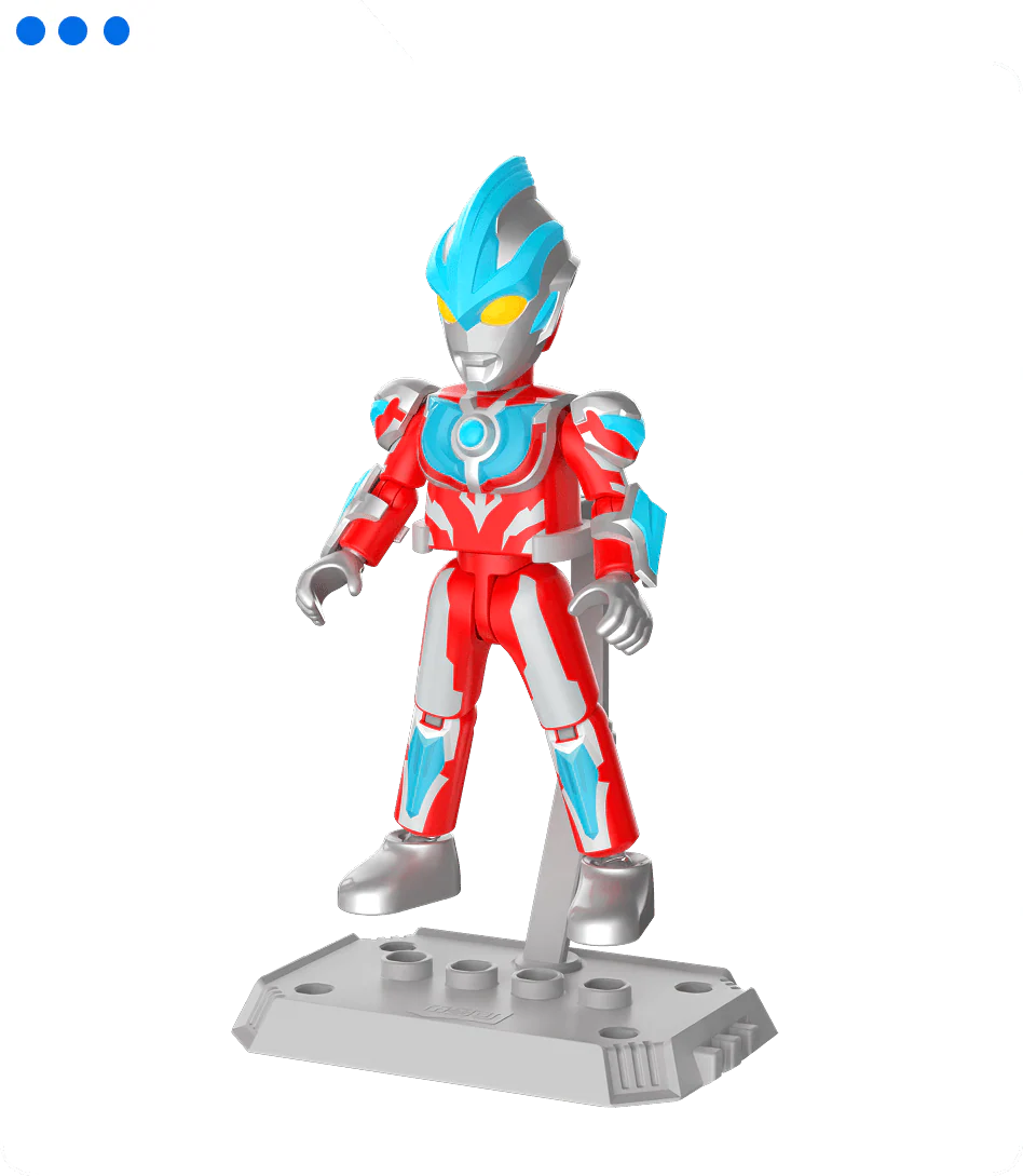 BLOKEES ULTRAMAN GALAXY VERSION 09: GLITTER GINGA BLIND BOX - Action Figures