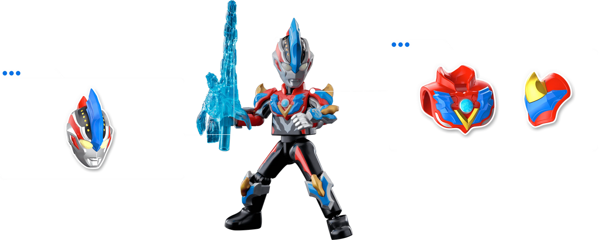BLOKEES ULTRAMAN GALAXY VERSION 09: GLITTER GINGA BLIND BOX - Action Figures
