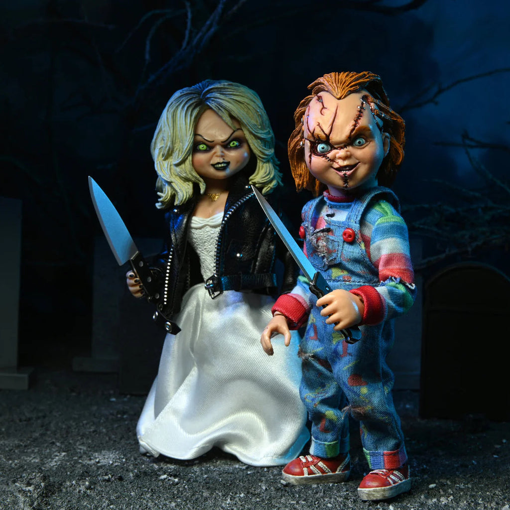 Chucky & Tiffany – Bride of Chucky – NECA 8" Clothed Figure 2-Pack