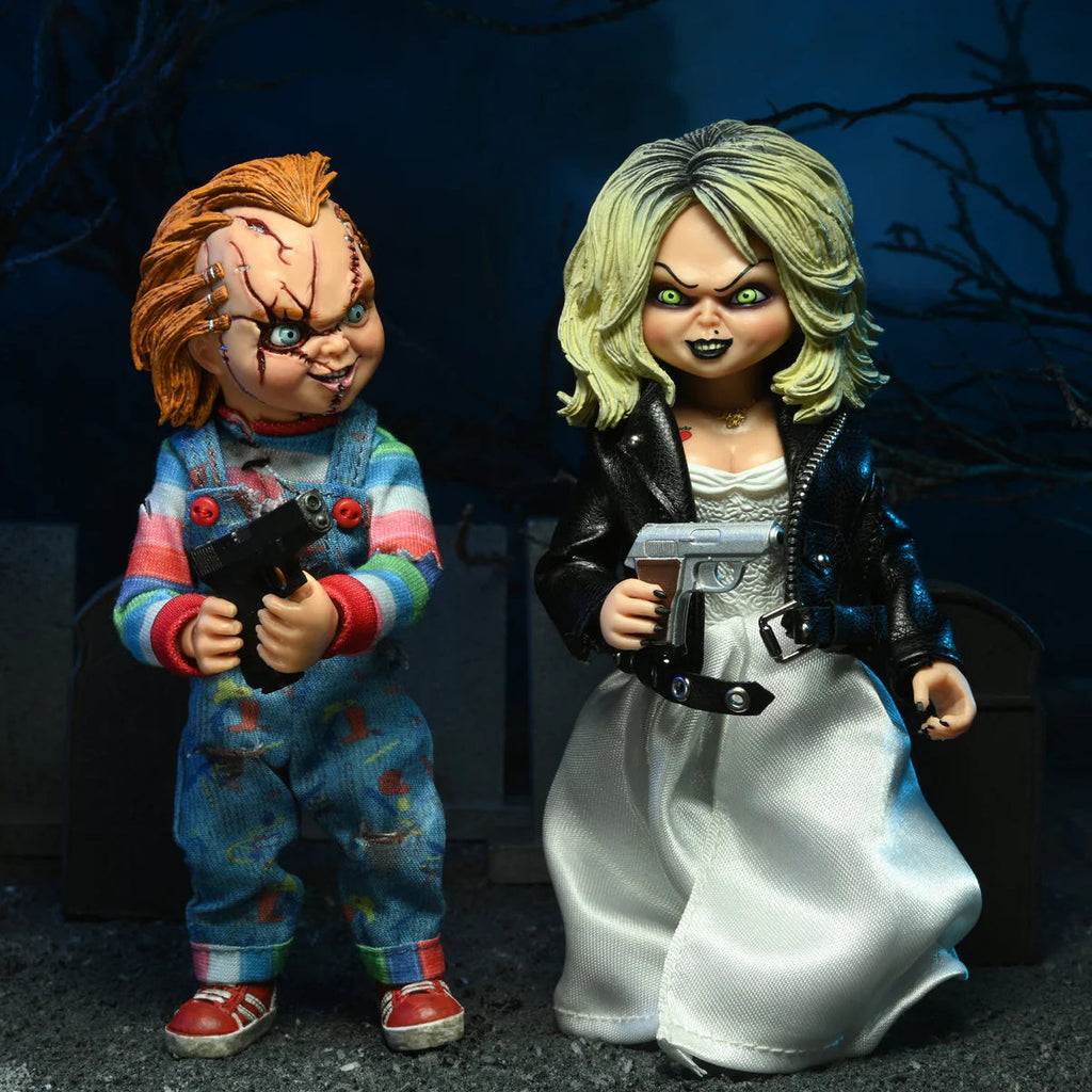 Chucky & Tiffany – Bride of Chucky – NECA 8" Clothed Figure 2-Pack