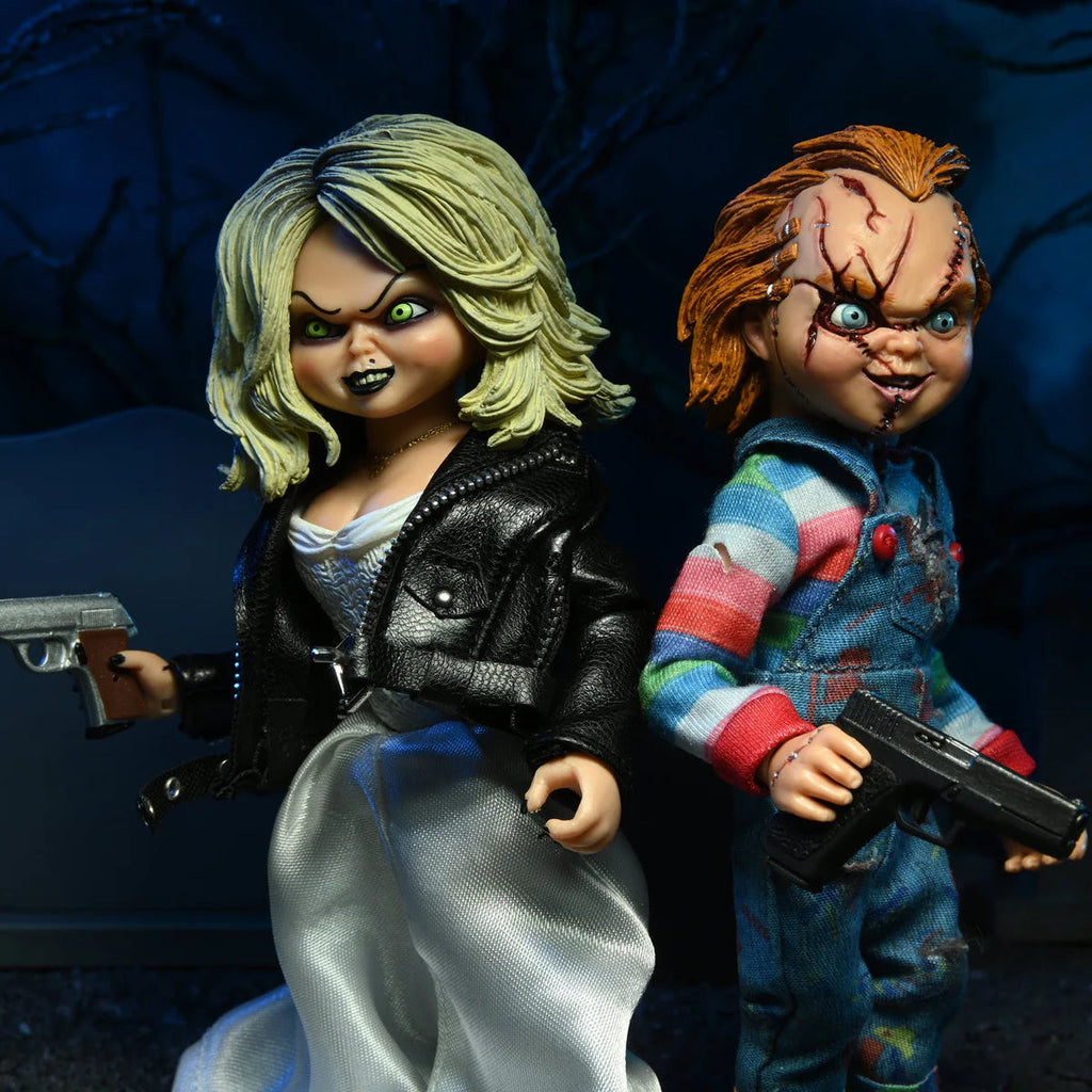 Chucky & Tiffany – Bride of Chucky – NECA 8" Clothed Figure 2-Pack