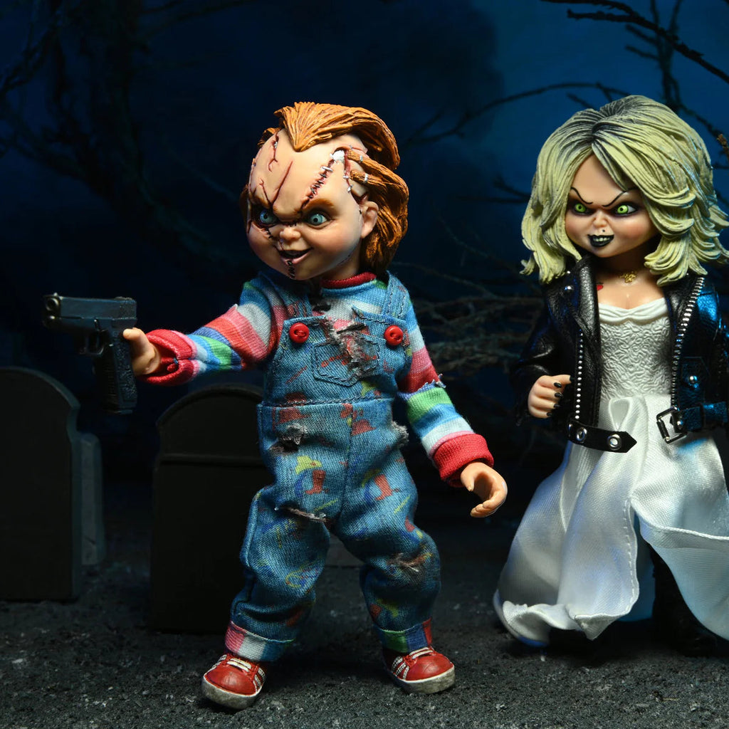 Chucky & Tiffany – Bride of Chucky – NECA 8" Clothed Figure 2-Pack