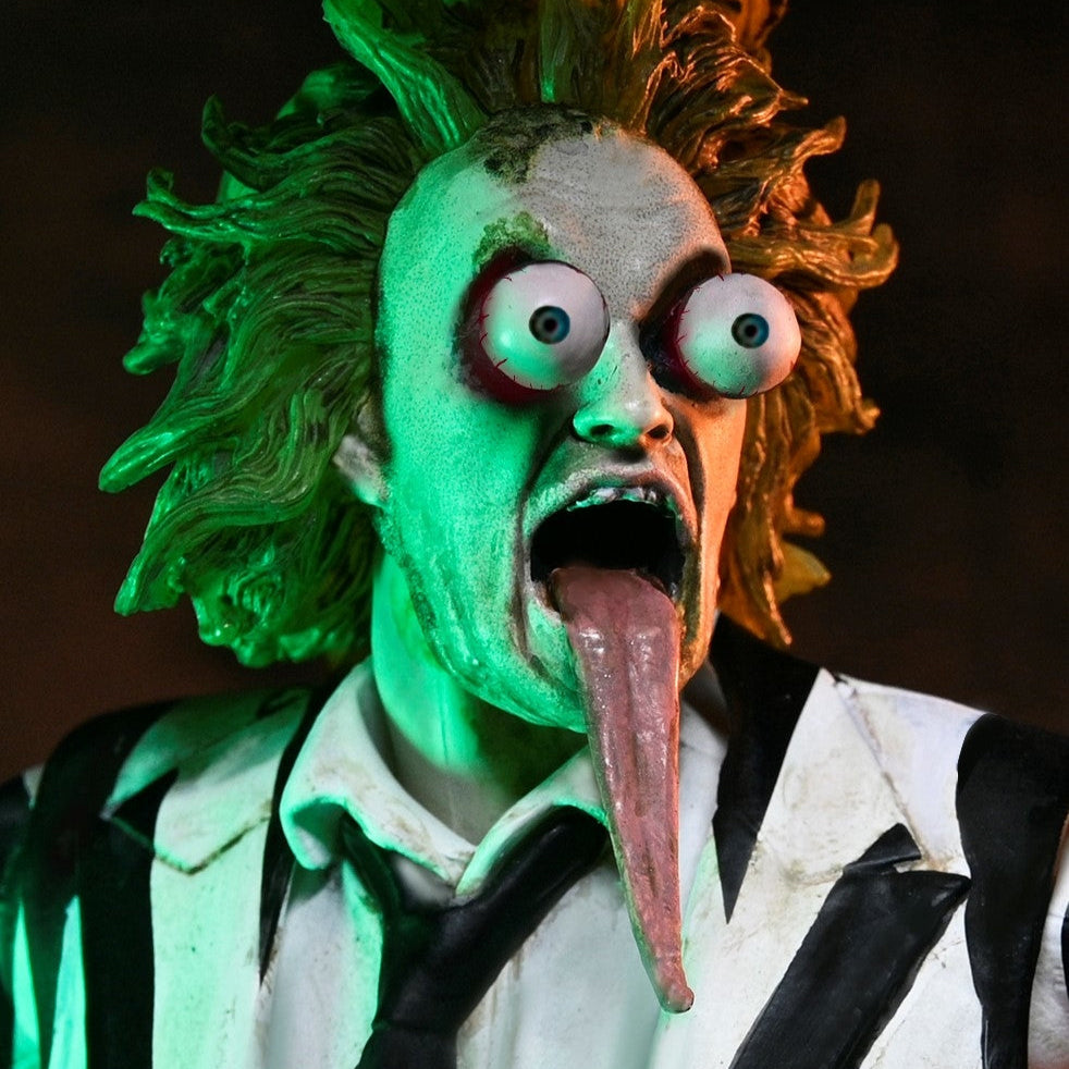 Beetlejuice – Ultimate Striped Suit Action Figure by NECA