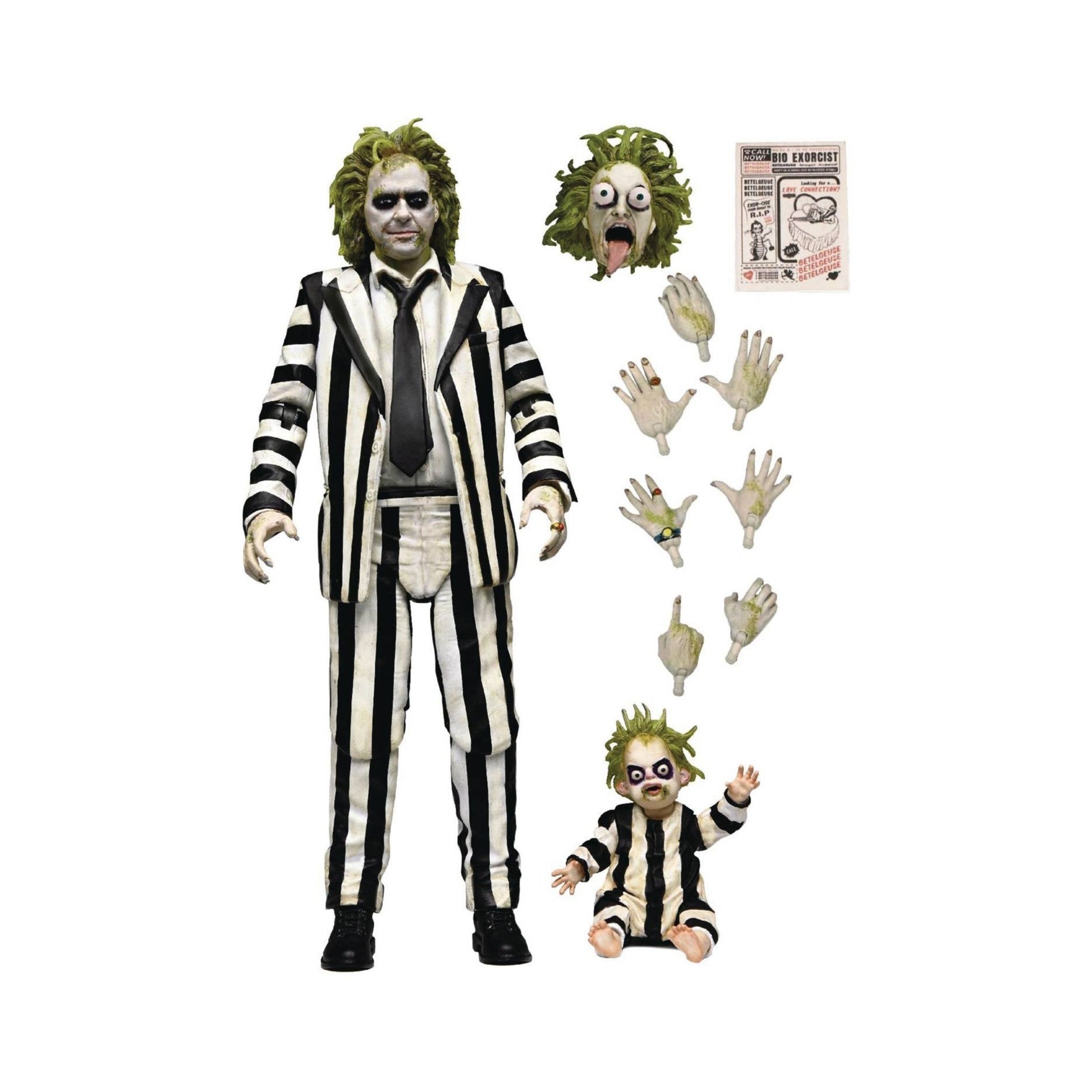 Beetlejuice – Ultimate Striped Suit Action Figure by NECA