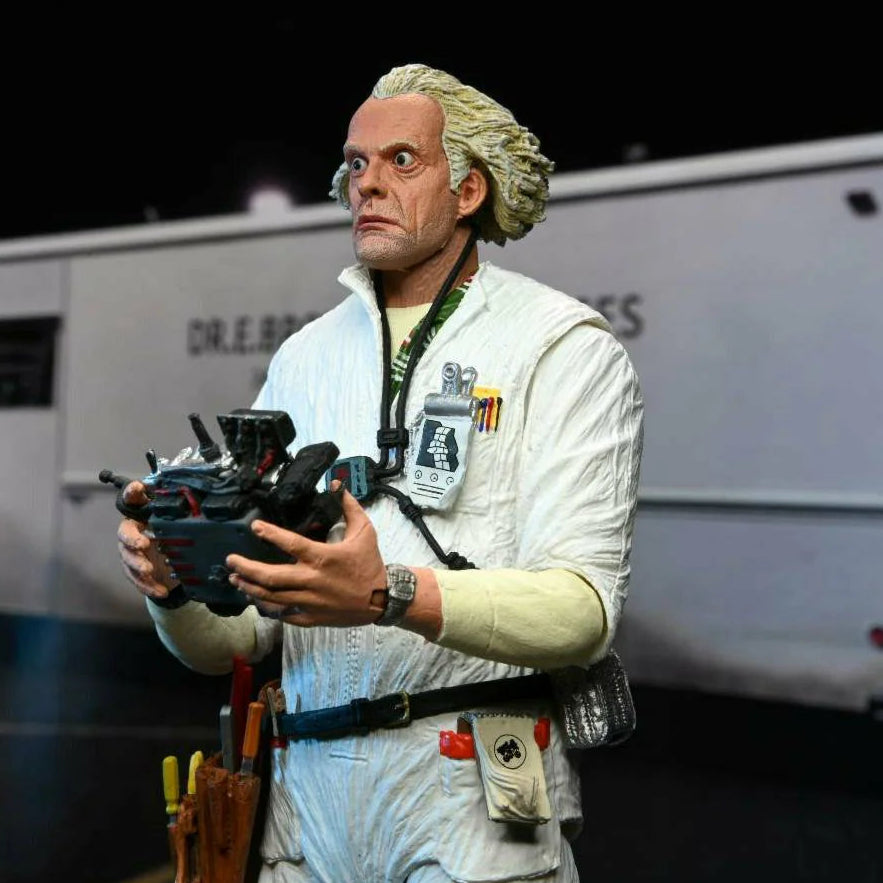 Back to the Future – Ultimate Doc Brown (1985 Radiation Suit) 7-Inch Action Figure by NECA