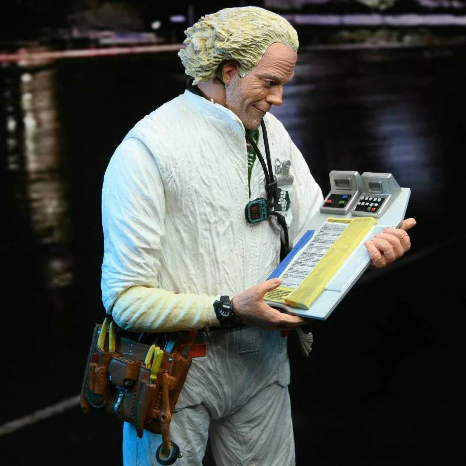 Back to the Future – Ultimate Doc Brown (1985 Radiation Suit) 7-Inch Action Figure by NECA
