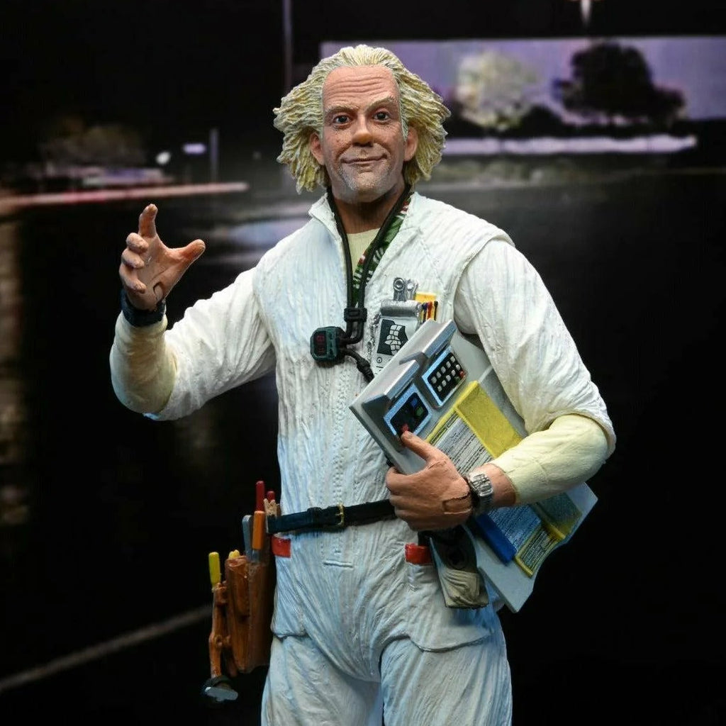 Back to the Future – Ultimate Doc Brown (1985 Radiation Suit) 7-Inch Action Figure by NECA