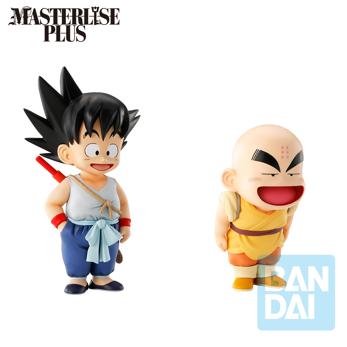 Goku and Krillin from Dragon Ball Figures by Bandai - Side View Right - Statue