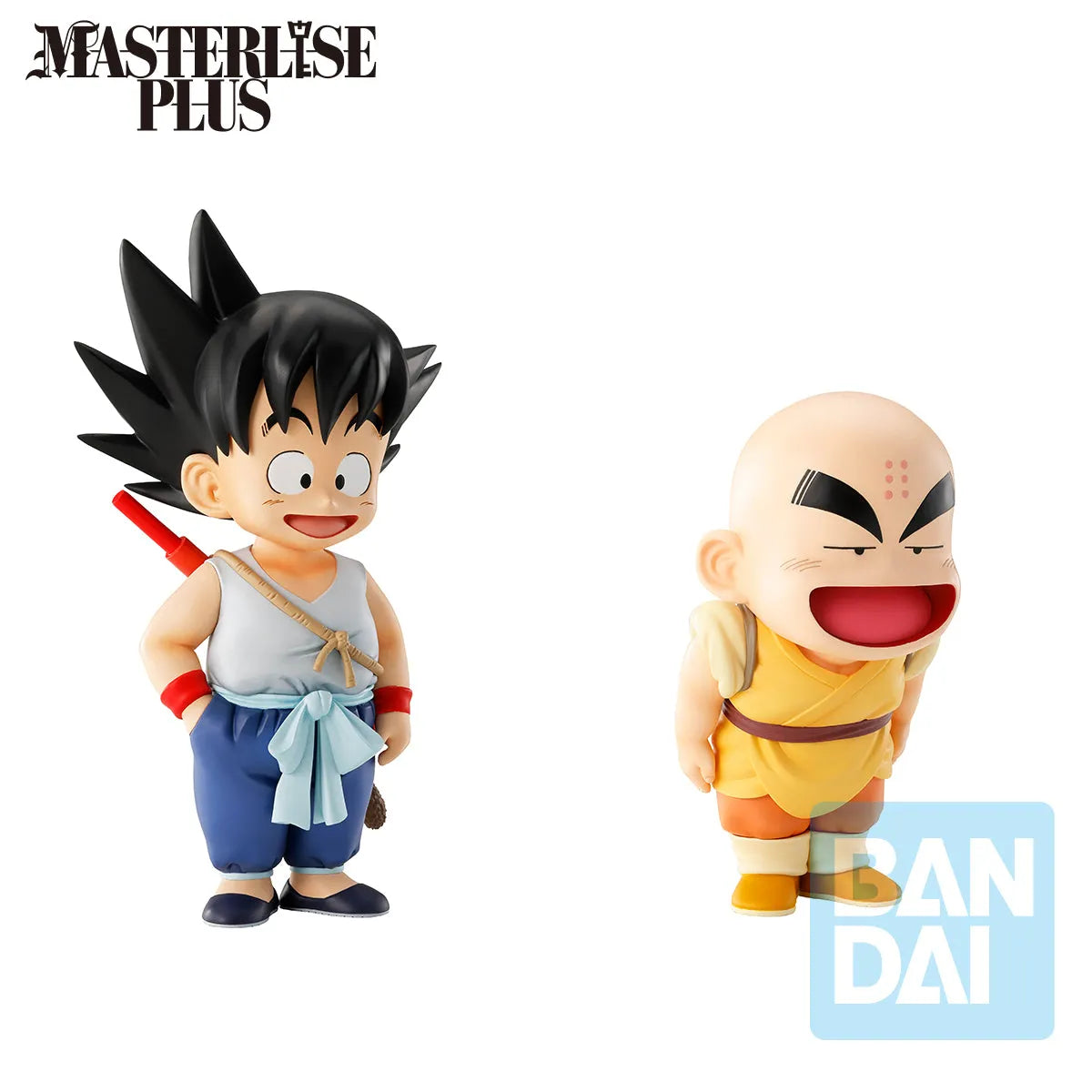 Goku and Krillin from Dragon Ball Figures by Bandai - Side View Right