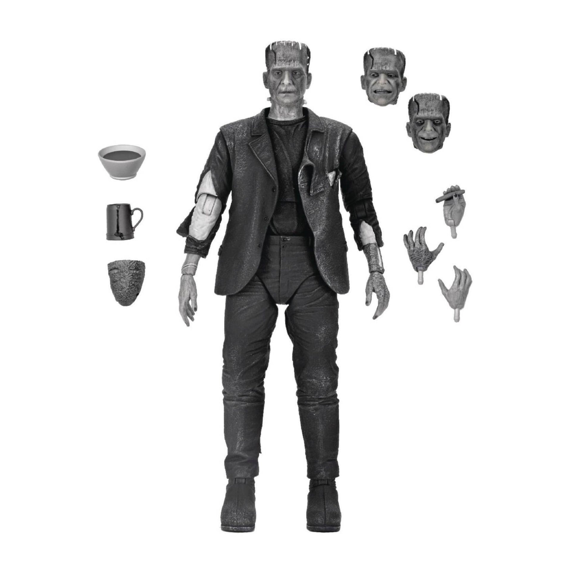 Universal Monsters – Frankenstein’s Monster (Black & White) Ultimate 7” Action Figure by NECA